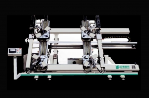 LJJZ4-CNC-100×1800×3000立式四头数控组角机